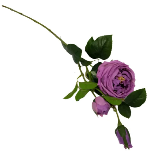 Artificial Rose Stem 70cm - Purple