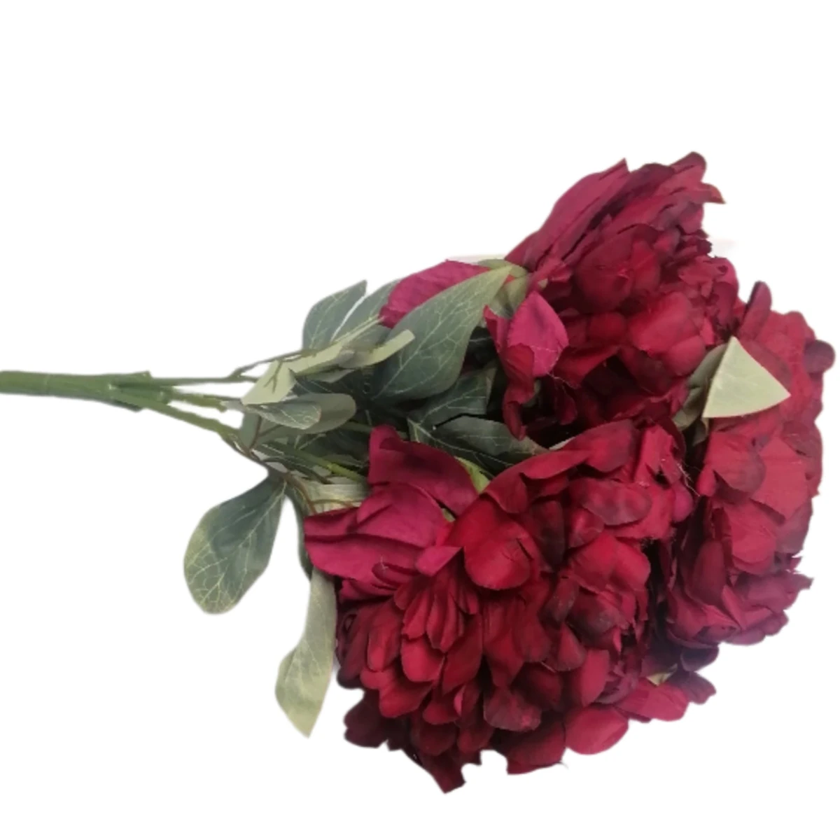 Artificial Peony Bunch 50cm - Red