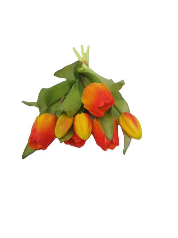 Artificial Tulip Bunch - Orange 30cm
