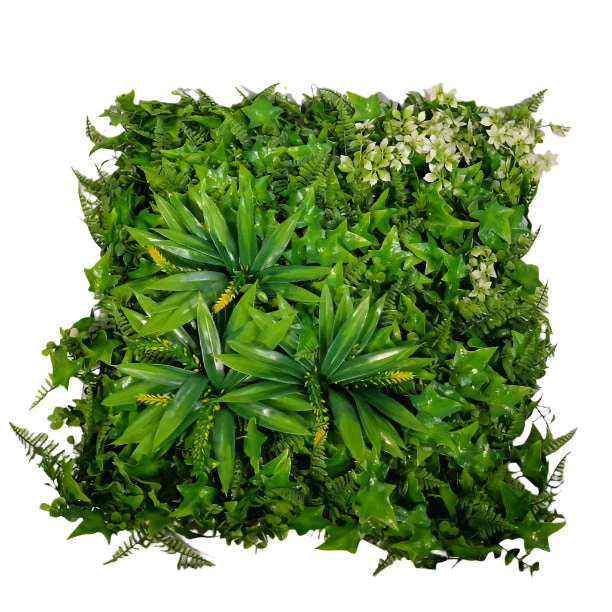 Artificial Grass mat with Flowers 50x50cm
