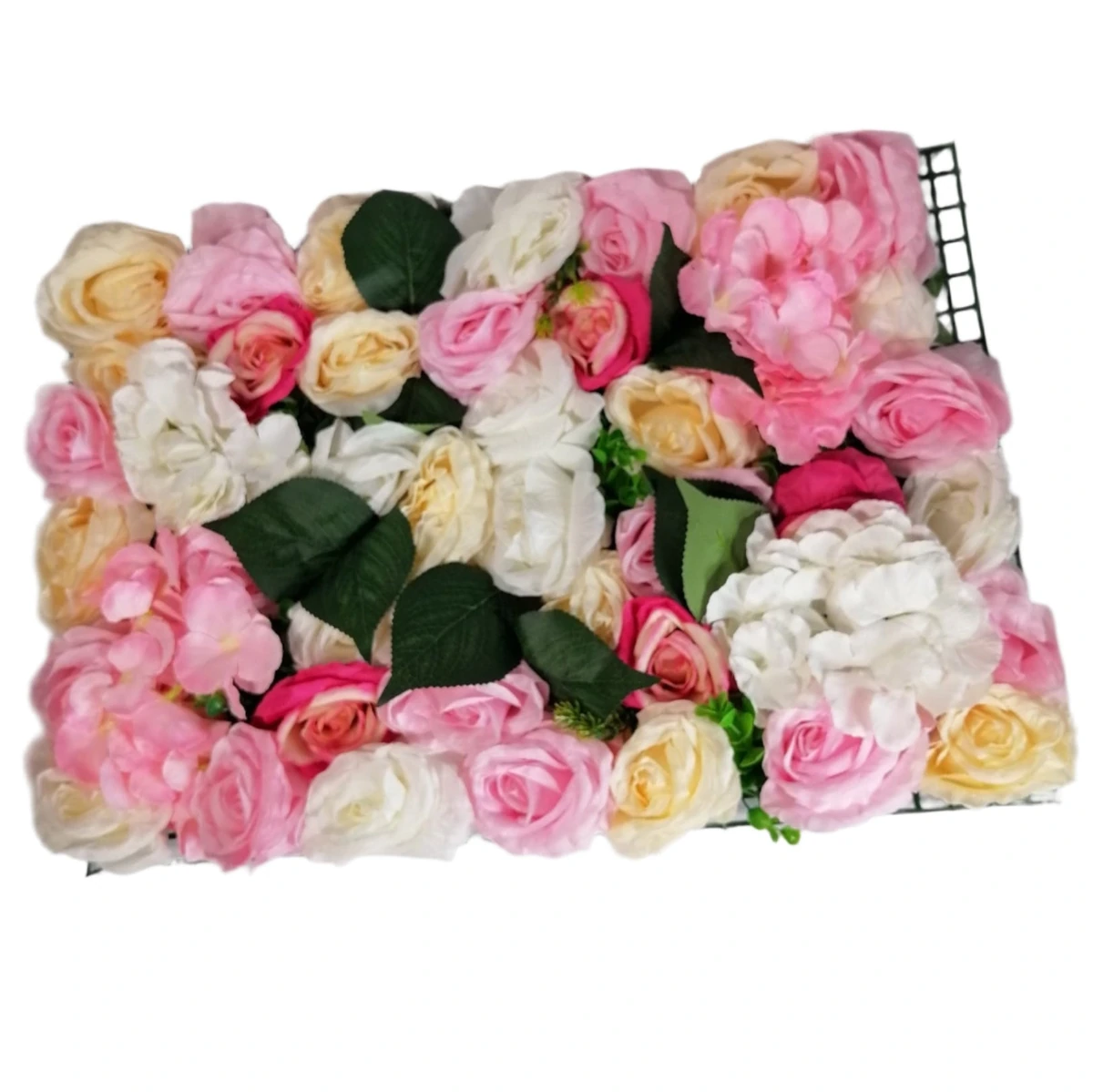 Artificial Rose mat - Pink, white and cream 40x60cm